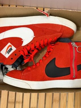 Nike Blazers Red, White and Black
